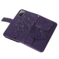 thumbnail image 7 of Galaxy Note 20 Ultra Wallet Case, Embossed Butterfly PU Leather Credit Card Holder Slots Full Body Protection Kickstand Flip Shockproof TPU Phone Cover for Samsung Galaxy Note 20 Ultra, Purple, 7 of 7