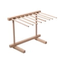 thumbnail image 3 of Opvise Collapsible Wooden Pasta Drying Rack 8 Arm Foldable Homemade Spaghetti Stand Quickly Set Up Dryer Noodle Hanger Kitchen Gadget Wooden Color, 3 of 7