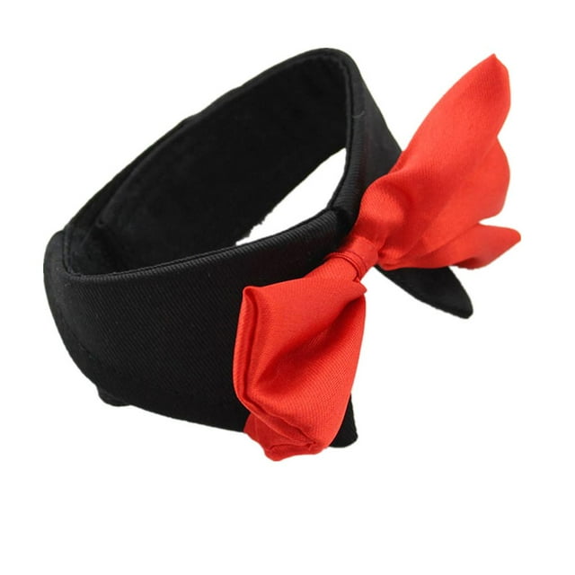 L Moda Adorable Perro Gato Mascota Cachorro Gatito Pajarita Corbata Collar Negro Sunnimix Pajarita