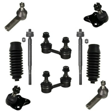 10 Pcs Front Suspension Kit Tie Rod Ends, Ball Joint and Sway Bars Fits select: 1996-2002 TOYOTA COROLLA, 1998-2002 CHEVROLET GEO PRIZM