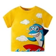 thumbnail image 2 of Vedolay Tops For Boy Casual Elegant Boys and Toddlers' Short-Sleeve T-Shirts,Yellow 6-7 Years, 2 of 3