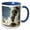 Blue/White, variant on 3drose, Castle Geyser Erupting, Upper Geyser Basin, Yellowstone Np, Wyoming, 11oz Mug