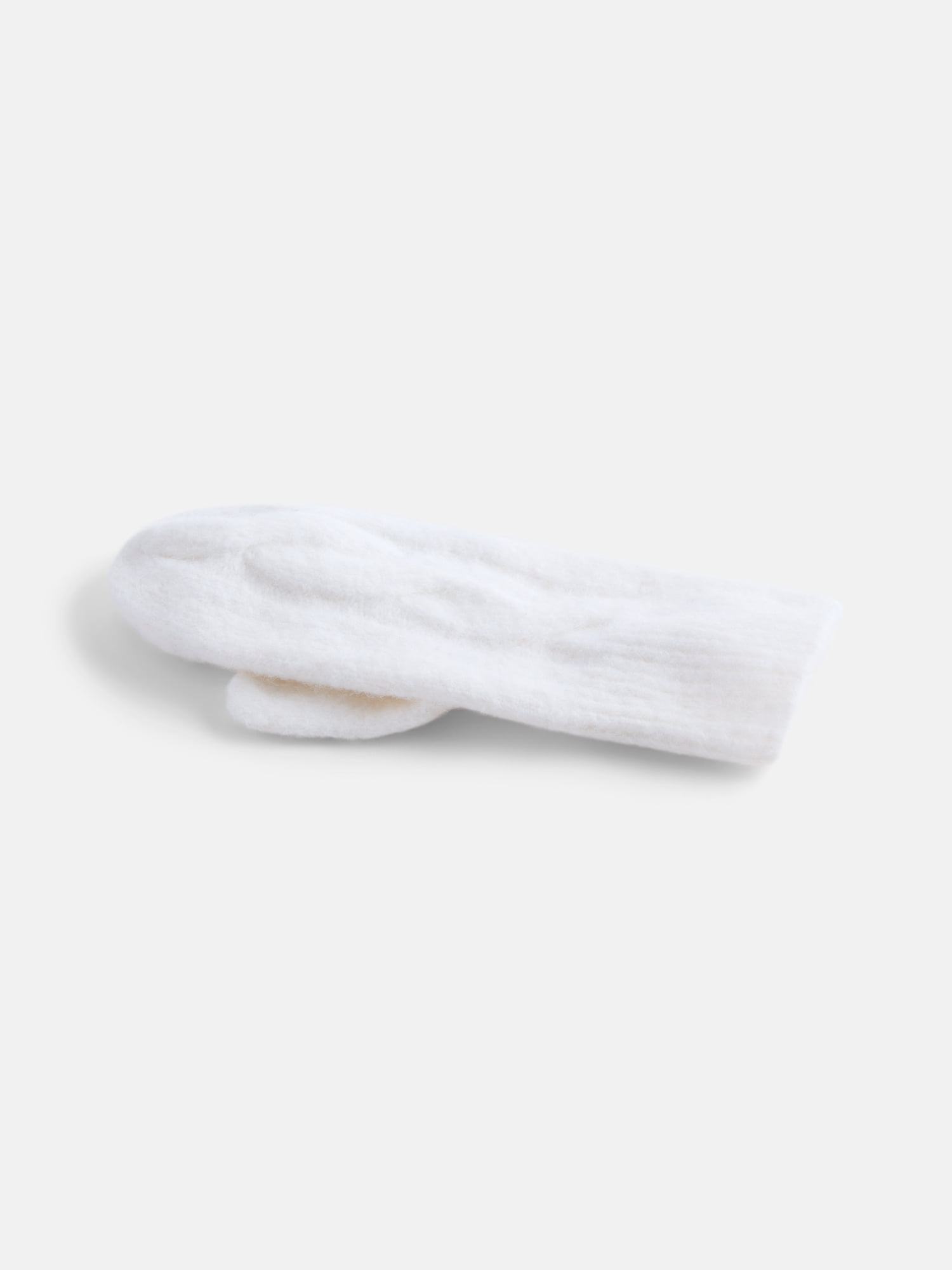 Scenario Women's Cable Knit Mittens, Winter White