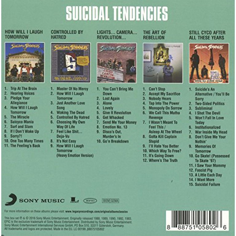 Suicidal Tendencies CD コレクション Amazon.com: Collection (Polish Edition): 0618322000020