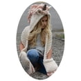 thumbnail image 2 of Gorro infantil estilo unicornio, bufanda de lana, capa de una pieza, chal, gorro con borlas, 2 of 5