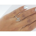 thumbnail image 4 of Halo Jewelers 10k White Gold 1/20 Cttw Round Cut White Natural Diamond Musical Note Engagement Ring | H-I Color, I2 Clarity, 4 of 5