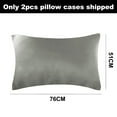 thumbnail image 2 of Silk Pillowcase - Satin pillowcase One set of envelopes closed for both women and men's gifts - Grey, 2 of 5