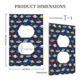 thumbnail image 3 of Haiem Planets And Stars Pattern Decorative Wall Plates, 1-Gang 5.0" x3.0", Unbreakable Thermoplastic Faceplate Cover for Decorator Receptacle Outlet & Switch-Style S, 3 of 6