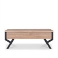 thumbnail image 2 of ACME Table Basse Carrée Kalina en Naturel et Noir, 2 of 7