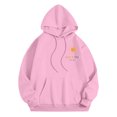 thumbnail image 3 of Womens Hoodies Sweatshirts Featuring Cozy Autumn/Winter Print Design Hoodie for Women Pink S, 3 of 4