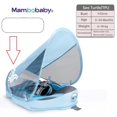 thumbnail image 1 of Flotador de cintura para bebé, flotador de anillo flotante para exteriores de verano, puede tumbarse, juguete neonatal sólido no inflable con alfombrillas para pies, 1 of 5