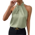 thumbnail image 1 of Blusas para las Mujeres Casual Verano Botón Sólido sin Mangas, Blusas sin Mangas para las Mujeres Ligero Verano Uso Diario, 1 of 6