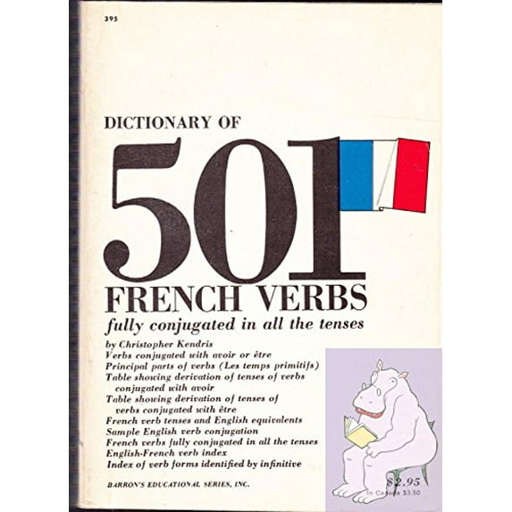 Pre-Owned Dictionary of 501 French Verbs (Paperback) 0812003950 9780812003956