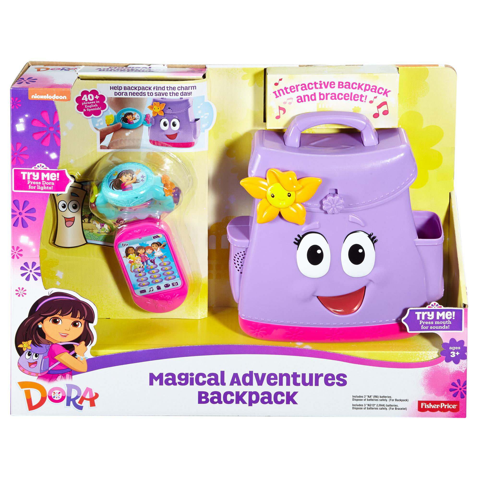 Fisher-Price Nickelodeon Dora and Friends Magical Adventures Backpack 