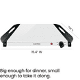 thumbnail image 5 of Open Box Chefman Electric Buffet Server + Warming Tray 14" x 14" w/ Adjustable Temp - Stainless Steel, New, 5 of 9