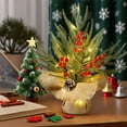 thumbnail image 6 of CQCYD under $5 Artificial Mini Christmas Trees, 12 Inch Lighted Tabletop Xmas Pine Tree with Lights, Small Light Up Battery Operated Spruce Tree with Burlap Base for Holiday Winter Home Party Decor, 6 of 6
