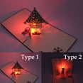 thumbnail image 3 of Christmas Cards LED Light 3D Pop up Cards Birthday Greeting Cards Holiday Cards, 3 of 3