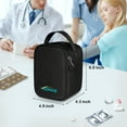 thumbnail image 7 of MEDMAX Carrying Case Compatible with OMRON Blood Pressure Monitor Silver BP5250 / Bronze BP5100 / Upper Arm 3 Series, Portable Storage Organizer Bag with Handle (Bag Only), Black, 7 of 7