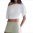 thumbnail image 2 of Tops de Verano con Hombros Descubiertos para Mujer, Camisetas para Salir, Top Corto Sin Mangas, Ropa de Moda, Conjuntos de 2025 S, 2 of 9