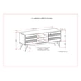 thumbnail image 5 of Clarkson SOLID ACACIA WOOD 60 inch Wide Mid Century Design TV Media Stand in Rustic Natural Aged Brown For TVs up to 65 inches, 5 of 13