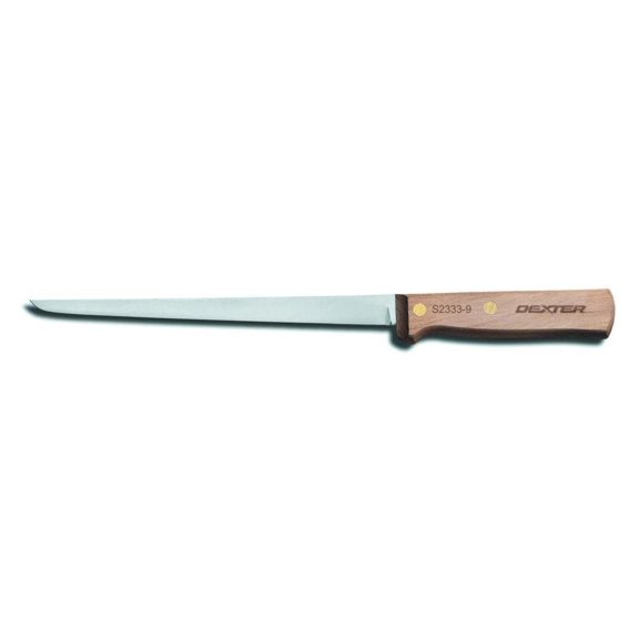 S2333-9PCP Traditional Flexible Fillet Knife with Carbon Steel, 9", Wood