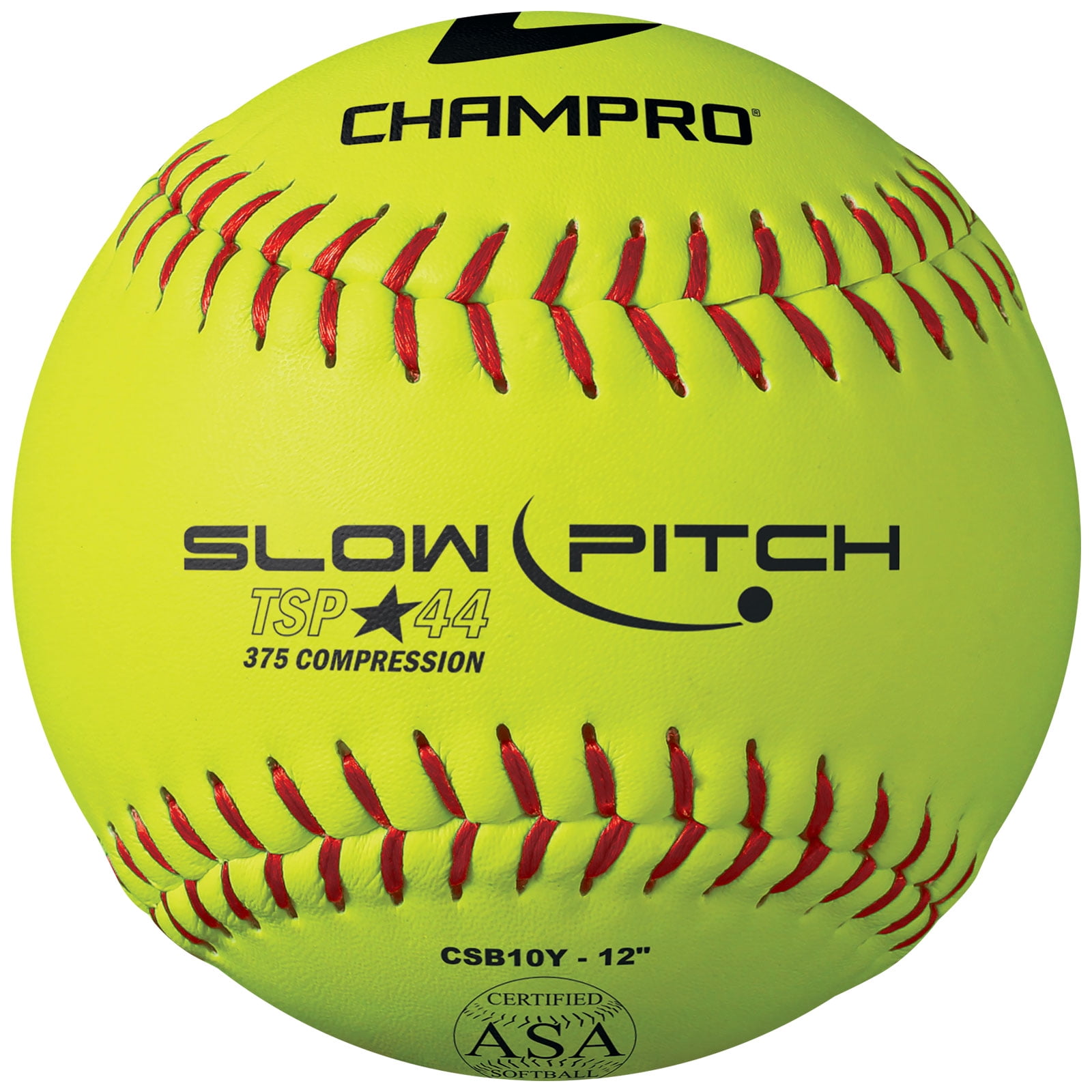 Lot De 12 Balles De Softball 11 Pouces - Couleur Jaune, Couverture Synthétique Sacoche Solex