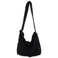 thumbnail image 1 of Bolsos Hombro Lona Gran Capacidad Bolso Suave para Mujeres Y Hombres (negro), 1 of 9