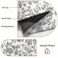thumbnail image 6 of Farmhouse Flowers Round Area Rug 5 FT, Non Slip Bedroom Rugs, Pastoral Vintage Leaf Spring Summer Washable Soft Circular Carpet Non-Shedding Floor Mat for Kitchen Dining Room Foyer Balcony Dorm, 6 of 8