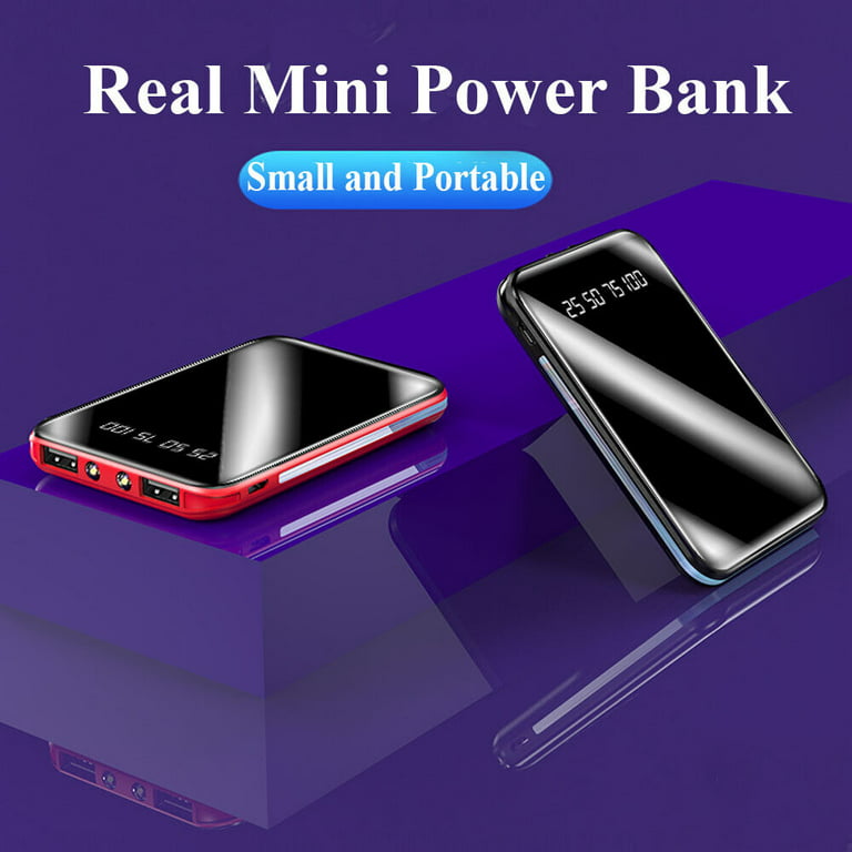 1000000mAh Mini Power Bank Dual USB UltraThin External Battery Backup  Charger