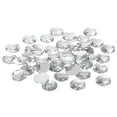 thumbnail image 1 of Unique Bargains 25mm Flat Back Round Acrylic Rhinestones, 100 Pack Plastic Circle Gems for Jewelry Making Costume, White, 1 of 6