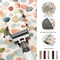 thumbnail image 6 of Watercolor Dot Round Living Room Rugs 3.3 ft, Minimalist Soft Sage Green Blue Pink Ditsy Floral Washable Area Rug with Non-Slip Sturdy Edge Binding Round Front Door Mat Floor Carpet for Entryway, 6 of 9