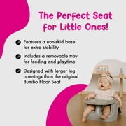 Bumbo Plastic Floor Seat Lite Baby Chair with Removable Tray for 3-12 Months, Breige