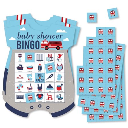 Big Dot of Happiness Fired Up Fire Truck - Picture Bingo Cards and Markers - Firetruck Baby Shower Shaped Bingo Game - Set of 18 price history on PriceWatchPro