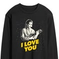 thumbnail image 3 of Star Wars - Valentine Princess Leia I Love You - Men's Long Sleeve Graphic T-Shirt, 3 of 5