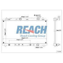 REACH 41-2919 Radiator for 12-07 Lexus ES350; 09-08 Toyota Camry; 16-09 Toyota Venza