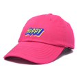 thumbnail image 4 of DALIX Colorful Happy Hat Mens Womens Embroidered Baseball Cap in Hot Pink, 4 of 6