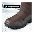 thumbnail image 6 of Bocca Men's Hiking Snow Boots Brown Mid-Calf Insulated Boot Faux-Fur Lined 10M, 6 of 7