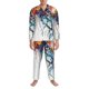 thumbnail image 3 of Fotbe Colorful Floral Jellyfish Pijama de Hombre con Estampado de Manga Larga, Conjunto de 2 Piezas, Ropa de Dormir Suave y Cómoda con Bolsillos-XX-Large, 3 of 7