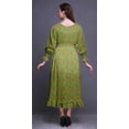 thumbnail image 4 of Bimba Robe Longue Décontractée à Volants pour Femmes, Imprimée, Taille Smockée, Florale - Xxx-Grand, 4 of 5