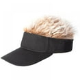 thumbnail image 3 of Magazine Men Novelty Flair Hair Sun Cap Wig Baseball Hat Novelty Adjustable with Spiked Hair, 3 of 5