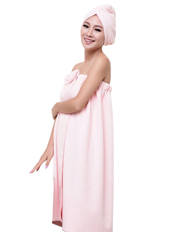 Jchiup Women Microfiber Towel Hair Wraps Fast Dry Head Cap Drying Bath