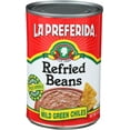 thumbnail image 2 of Pack of 12, La Preferida Mild Green Chile Refried Beans, 16 oz, 2 of 6