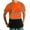 Orange, variant on BXINGOHAI High Visibility Shirts Safety T Shirts with Reflective Strips and Pocket Short Sleeve Mesh Hi Vis Construction Work Class Shirt Green,XXXL