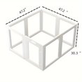 thumbnail image 5 of Clear Acrylic Dog Playpen, No-Tool Easy Assembly, Transparent Pet Fence for Small to Medium Dogs, Cats, Rabbits - Indoor Safety Enclosure with 8 to 10 Adjustable Panels, 5 of 13