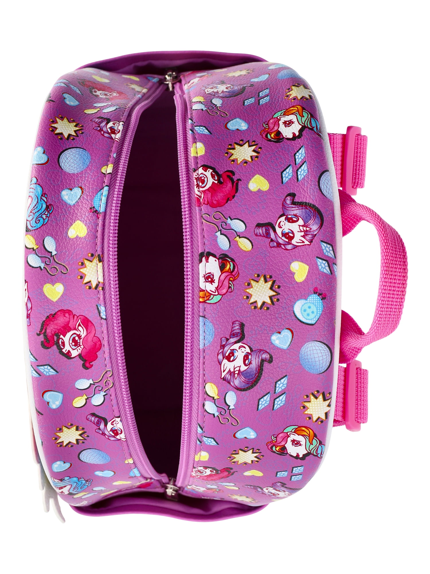 My Little Pony Women's Faux Leather Mini Backpack, 10.5", Purple/Multi