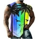 thumbnail image 1 of Camisas de Suéter Casual de la Impresión de la Moda sin Mangas, Cuello Redondo Tanque Deportivo para el Verano, 1 of 5