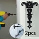 thumbnail image 4 of Paquete de 4 bisagras de puerta rústicas retro con correa en T, de metal, decorativas, accesorios premium Negro, 4 of 9