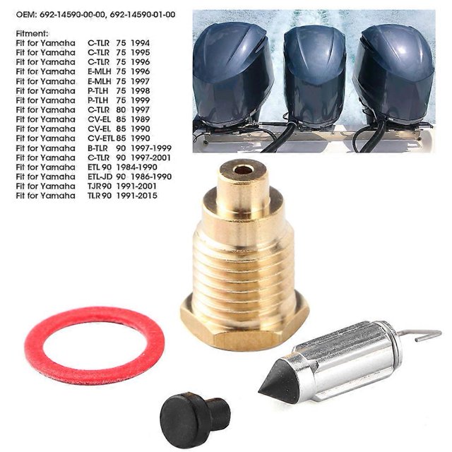 Outboard Engine Valve Float Needle Seats Kit 6921459001 Fit for Yamaha CTLr EMLh PTLH