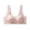 Light Pink, variant on Front Closure Bra Full Coverage Seamless Wireless Comfort Supportive Everyday T Shirt Soft Padded Underwire, M, Purple