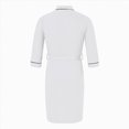 thumbnail image 3 of NOLDARES Mens Robe Cotton Terry Cloth Bathrobe Soft Towel Bath Robe(White,L), 3 of 9